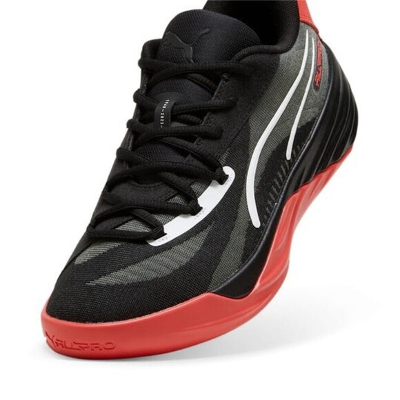 Puma All-Pro Nitro 379079-08 Red Men\'s US 8.5 Black Basketball Shoes ZPO3549